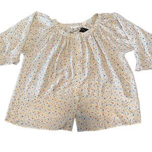 Vintage NWT Deadstock- The Limited- 100% Silk Art Deco Oversized Blouse, Large